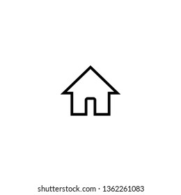 Home icon vector. House vector icon