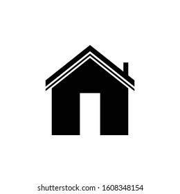 Home icon vector. House building symbol isolated on white background