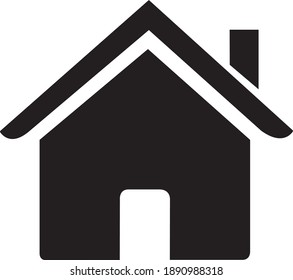 Home icon vector. House building symbol isolated on white background
