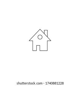 Home icon vector. House. Enter, welcome concept. Building sign Isolated on white background. Trendy Flat style for graphic design, logo, Web site, social media, UI, mobile app