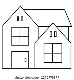 Home icon vector. House illustration sign. Hotel symbol or logo.