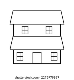 Home icon vector. House illustration sign. Hotel symbol or logo.
