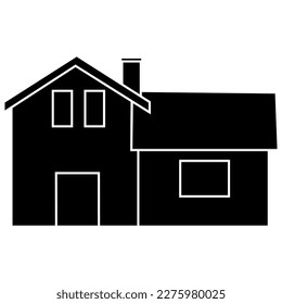 Home icon vector. House illustration sign. Hotel symbol or logo.