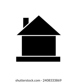 Home icon vector. House illustration sign. Cottage symbol. Hut logo.