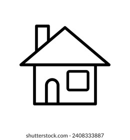 Home icon vector. House illustration sign. Cottage symbol. Hut logo.