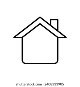 Home icon vector. House illustration sign. Cottage symbol. Hut logo.