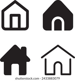 Home icon, home vector icon, house vector logo