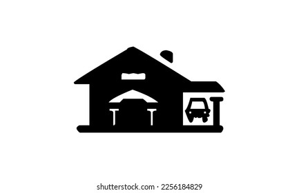 Home icon vector. House, real estate icon symbol isolated