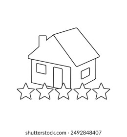 Startseite Symbol Vektorgrafik. Haus, Immobilien-Symbol isoliert