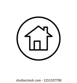 Home Icon Vector. House Sign Illustration. Property Symbol. Residential Template. EPS 10.