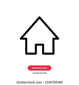 Vector de icono del hogar. Cartel de la casa