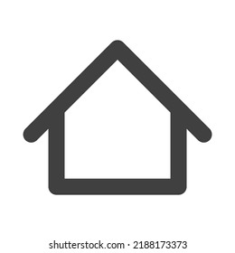 Home icon vector. House sign. Roof logo line style simple design