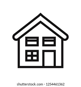 Home icon vector. House symbol. 