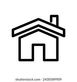 Home icon vector. House icon symbol isolated on white background