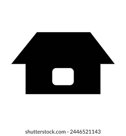 Home icon vector. House symbol isolated with background.