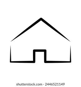 Icono de Inicio Vector. Símbolo de la casa aislado con fondo.