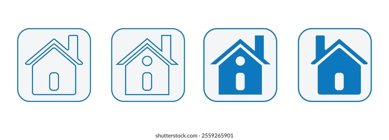 Home icon vector. House symbol isolated on white background