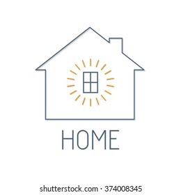 Home Icon. Vector illustration