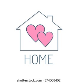 Home Icon. Vector illustration