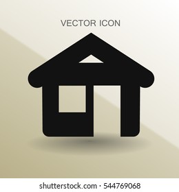 Vektorgrafik-Vektorgrafik des Hauszeichens