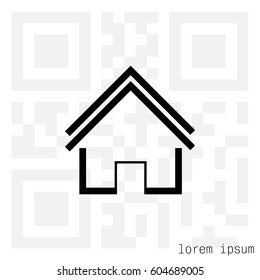Home icon. vector illustration