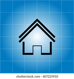 Home icon. vector illustration