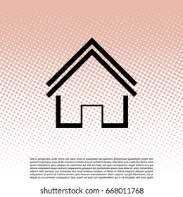 Home icon. vector illustration