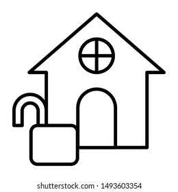 Home Icon, Vector Illustration, Business Outline