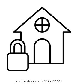Home Icon, Vector Illustration, Business Outline