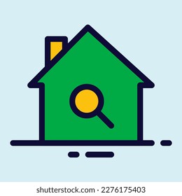 home icon vector illustration design, suitable for advertisement, website, social media post and other graphic needs.