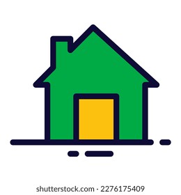 Home-Icon Vektorgrafik-Design, geeignet für Werbung, Website, Social-Media-Post und andere grafische Bedürfnisse.