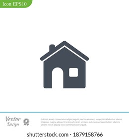 home icon. Vector illustration EPS 10.