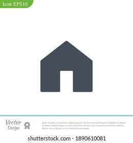 Home icon. Vector illustration EPS 10.