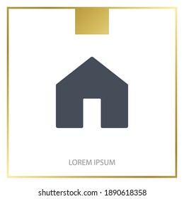 Home icon. Vector illustration EPS 10.