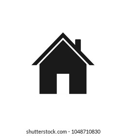 Home icon. Vector illustration. Flat design.