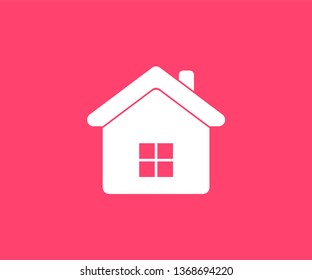 Home icon. Vector illustration in flat style.