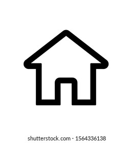 Home icon, vector illustration. Flat design style. vector home icon illustration isolated on White background, home icon Eps10. home icons graphic design vector symbols.