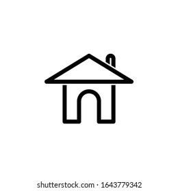Home icon, vector illustration. Flat design style. vector home icon illustration isolated on White background, home icon Eps10. home icons graphic design vector symbols.
