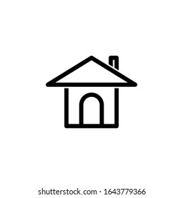 Home icon, vector illustration. Flat design style. vector home icon illustration isolated on White background, home icon Eps10. home icons graphic design vector symbols.
