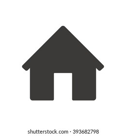 Home  icon, vector illustration. Flat design style