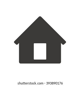 Home  icon, vector illustration. Flat design style
