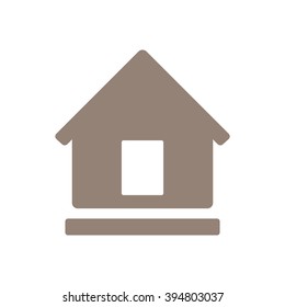 Home  icon, vector illustration. Flat design style