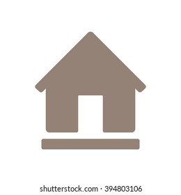 Home  icon, vector illustration. Flat design style