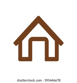 Home  icon, vector illustration. Flat design style