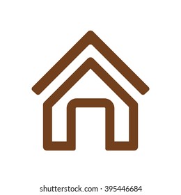 Home  icon, vector illustration. Flat design style