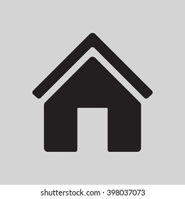 Home  icon, vector illustration. Flat design style