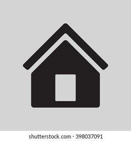 Home  icon, vector illustration. Flat design style