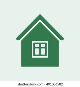 home    icon, vector illustration. Flat design style
