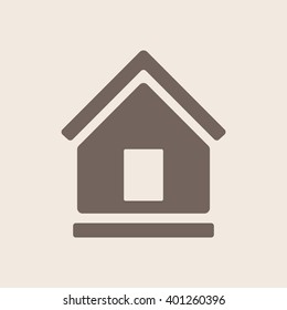 Home  icon, vector illustration. Flat design style