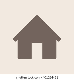 Home  icon, vector illustration. Flat design style